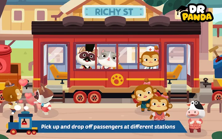 Dr. Panda Train - ilustracja